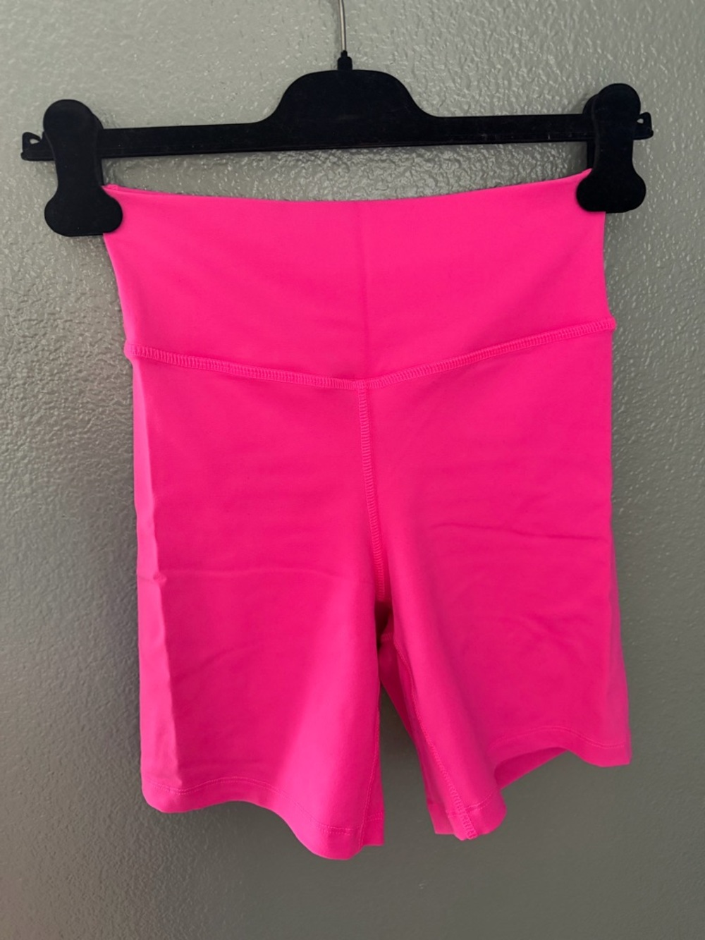 High-Waist Neon Pink Women’s Athletic Bike Shorts